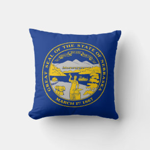 Nebraskas statsflagga kudde