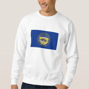 Nebraskas statsflagga lång ärmad tröja