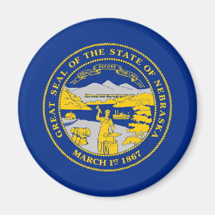 Nebraskas statsflagga magnet
