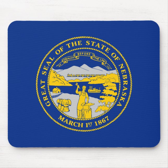 Nebraskas statsflagga musmatta (Framsidan)