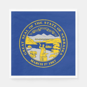 Nebraskas statsflagga pappersservett