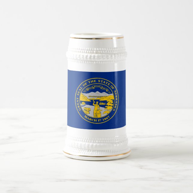 Nebraskas statsflagga sejdel (Center)