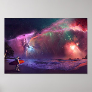Nebula Astronaut Poster