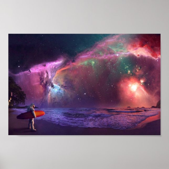 Nebula Astronaut Poster (Framsidan)