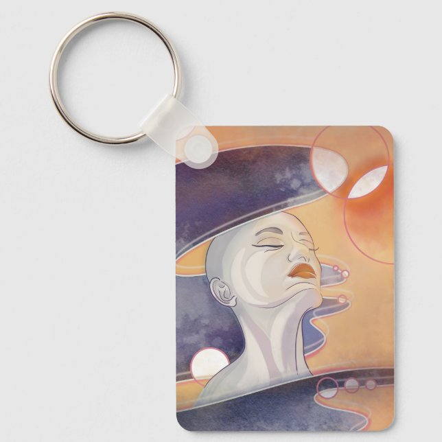 Nebula Attack och Galactic Pearl Necklace Nyckelring (Framsida)