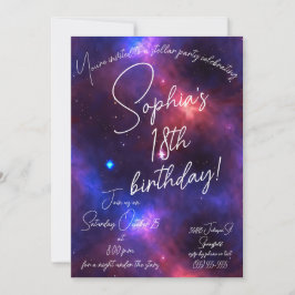 Nebula Birthday Inbjudningar