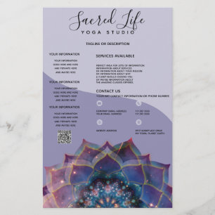 Nebula Bloom Mandala Flygblad