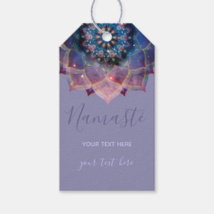 Nebula Bloom Mandala Presentetikett