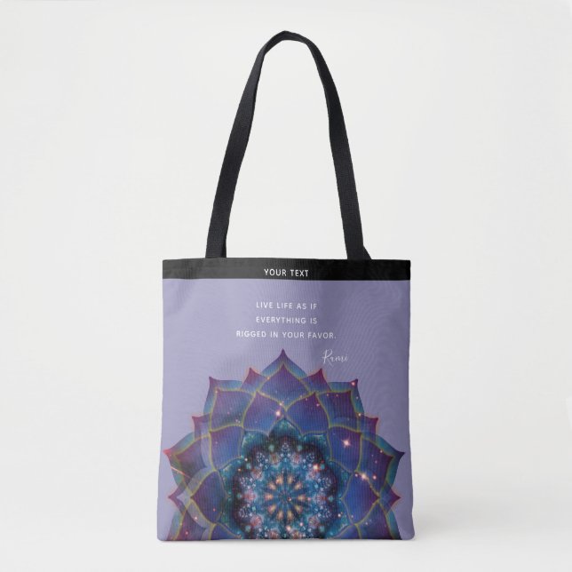 Nebula Bloom | Mandala Tygkasse (Framsida)