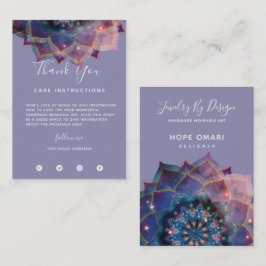 Nebula Bloom | Mandala Visitkort