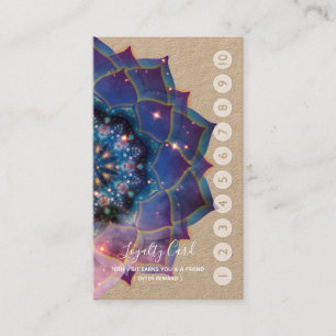 Nebula Bloom Mandala Visitkort