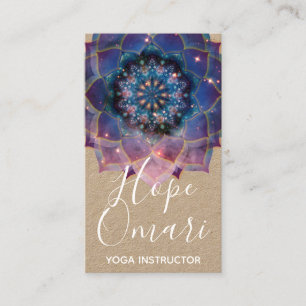 Nebula Bloom Mandala Visitkort