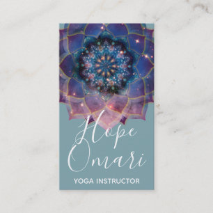 Nebula Bloom Mandala Visitkort