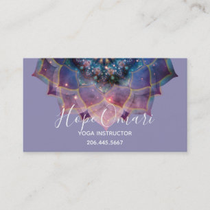 Nebula Bloom Mandala Visitkort