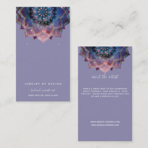 Nebula Bloom Mandala Visitkort