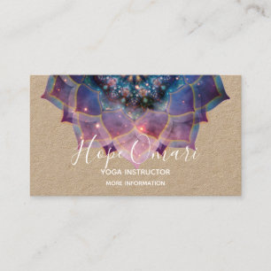 Nebula Bloom Mandala Visitkort
