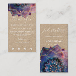 Nebula Bloom | Mandala Visitkort