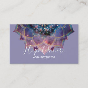 Nebula Bloom Mandala Visitkort