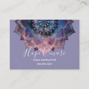 Nebula Bloom Mandala Visitkort