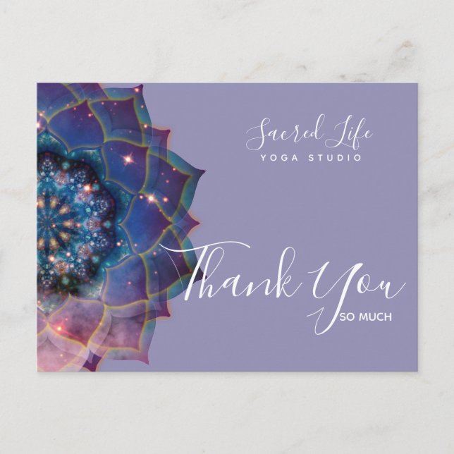 Nebula Bloom | Mandala Vykort (Framsida)