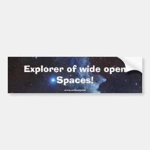 Nebula Bumper Sticker för Witch Head Bildekal