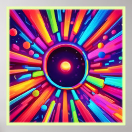 Nebula Burst: Cosmic Kaleidoscope Poster