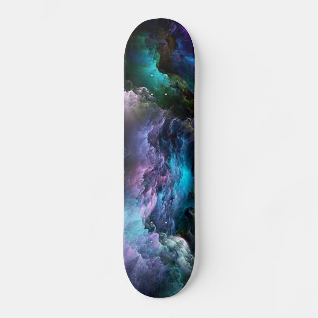 Nebula Clouds Mini Skateboard Bräda 18,5 Cm (Framsida)