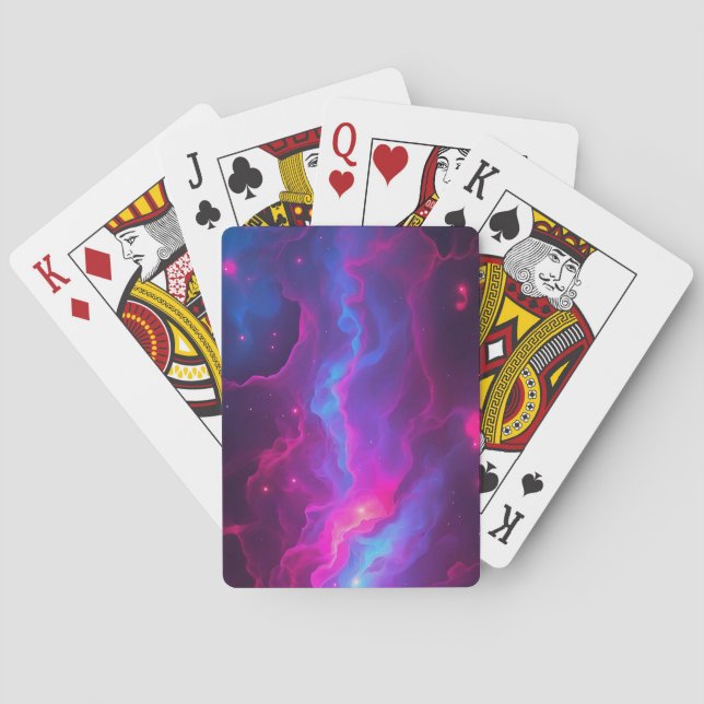 Nebula Design Deck of Cards - Enastående kosmetisk Casinokort (Baksidan)