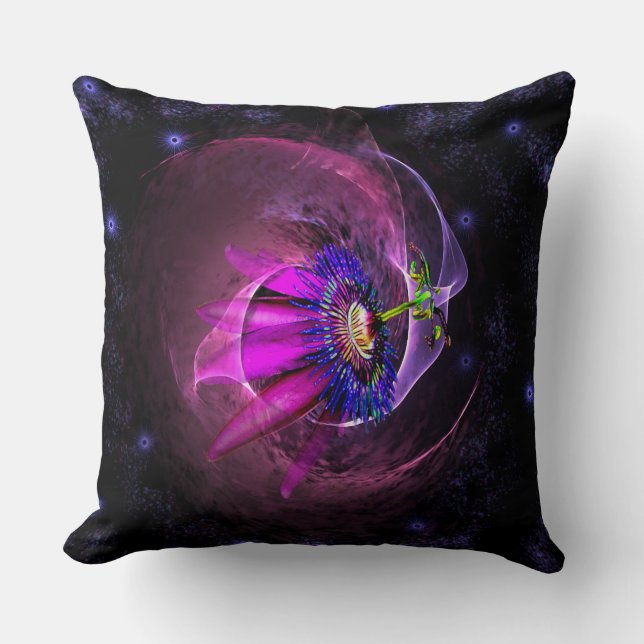 Nebula Design i Lavender och Black Pillow Kudde (Framsida)