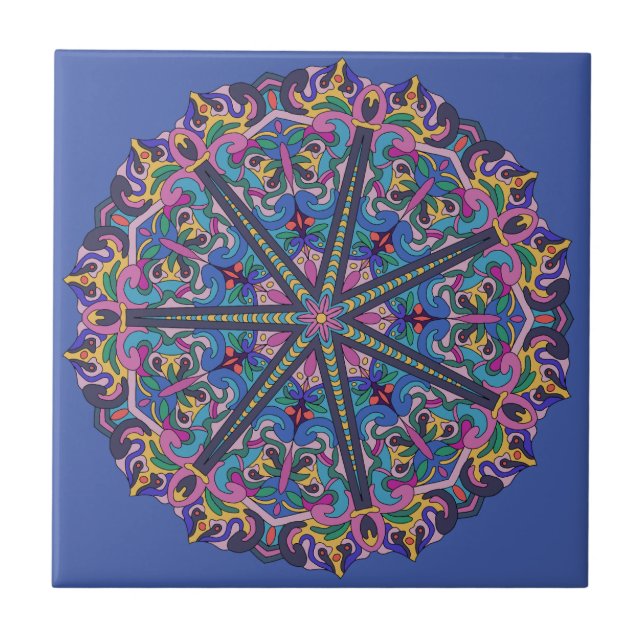 Nebula Dream Mandala Kakelplatta (Framsidan)