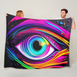 Nebula Eye Design Fleecefilt