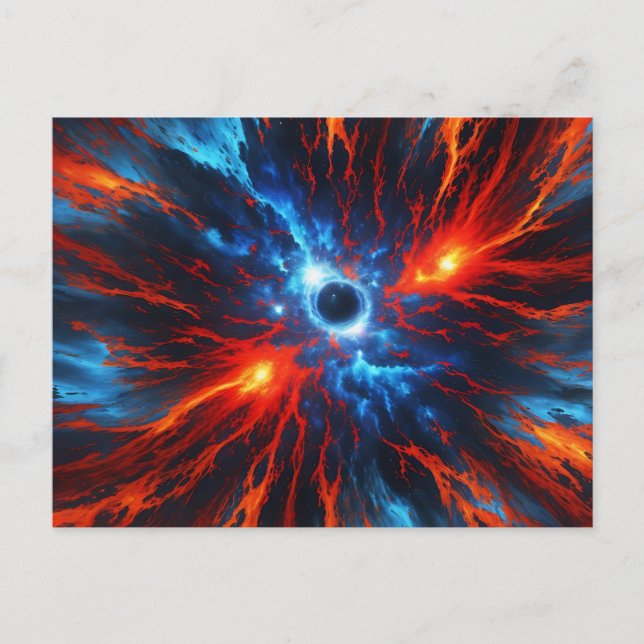 Nebula Fiery Vortex Vykort (Framsida)