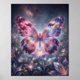 Nebula Fjäril Kosmiska Vingar Poster