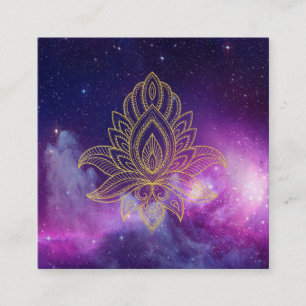 Nebula för helig för *~*Hamsa kosmisk galax Fyrkantigt Visitkort