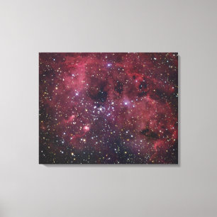 Nebula för utsläpp IC410 i Auriga Canvastryck
