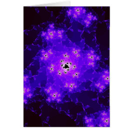Nebula Fractal Blanka anteckningskort OBS Kort