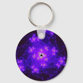 Nebula Fractal Keychain Nyckelring