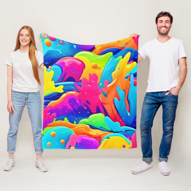 Nebula från Färg Fleecefilt (På plats)