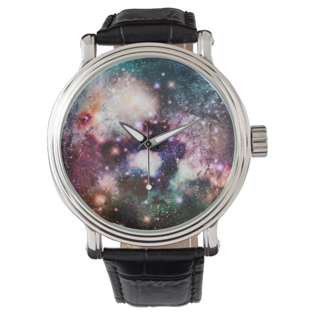 Nebula Galaxy Stars Armbandsur (Framsida)