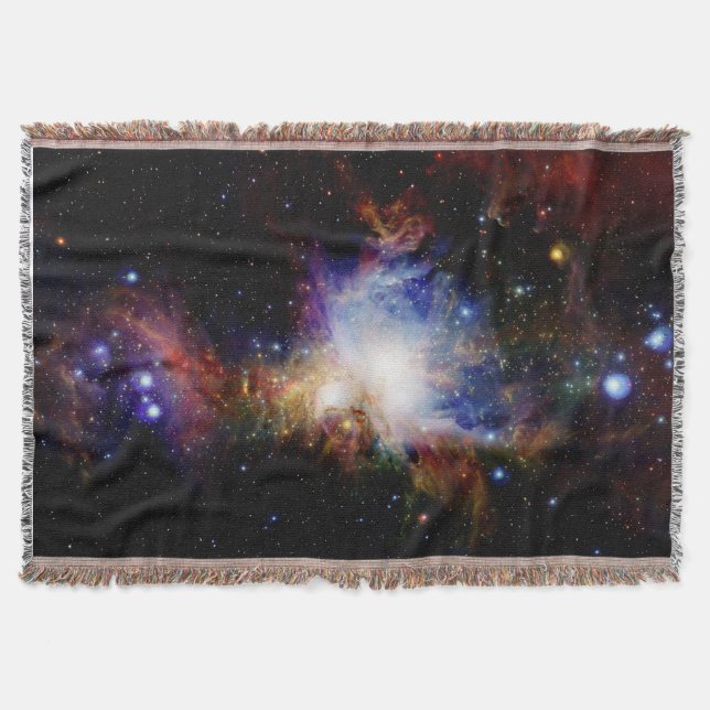 Nebula Galaxy Throw Blanket Filt (Framsidan)