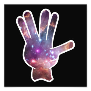 Nebula Hand-utskrift Fototryck