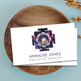 Nebula Himmel Sri Yantra / Sri Chakra Visitkort