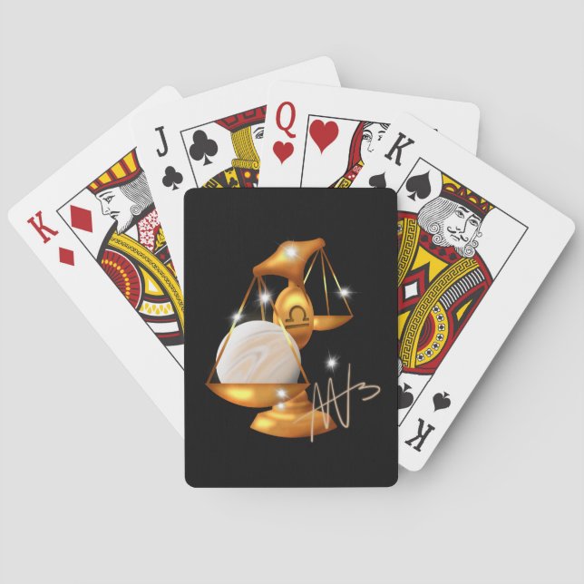 Nebula Libra Venus Zodiac Casinokort (Baksidan)