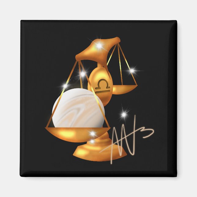Nebula Libra Venus Zodiac Magnet (Framsidan)