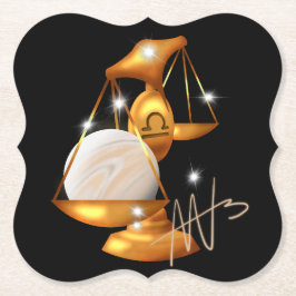 Nebula Libra Venus Zodiac Underlägg Papper