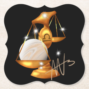 Nebula Libra Venus Zodiac Underlägg Papper