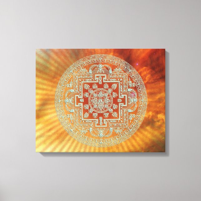 Nebula Mandala - Wrapped Canvas (Framsida)