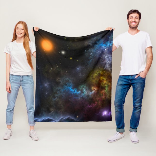 Nebula Menagerie Fleecefilt (På plats)