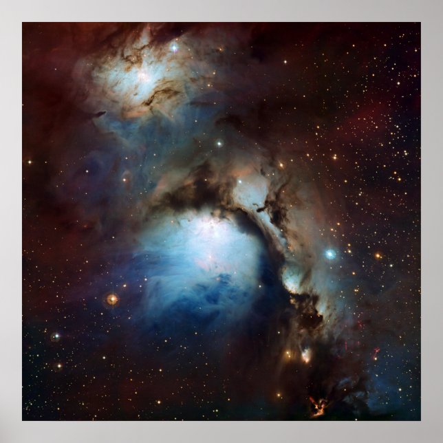 Nebula Messier 78 Space Astronomy Poster (Framsidan)