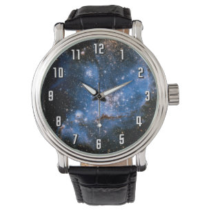 Nebula NGC 346 spädbarnsstjärnor - Hubble-rymdfoto Armbandsur